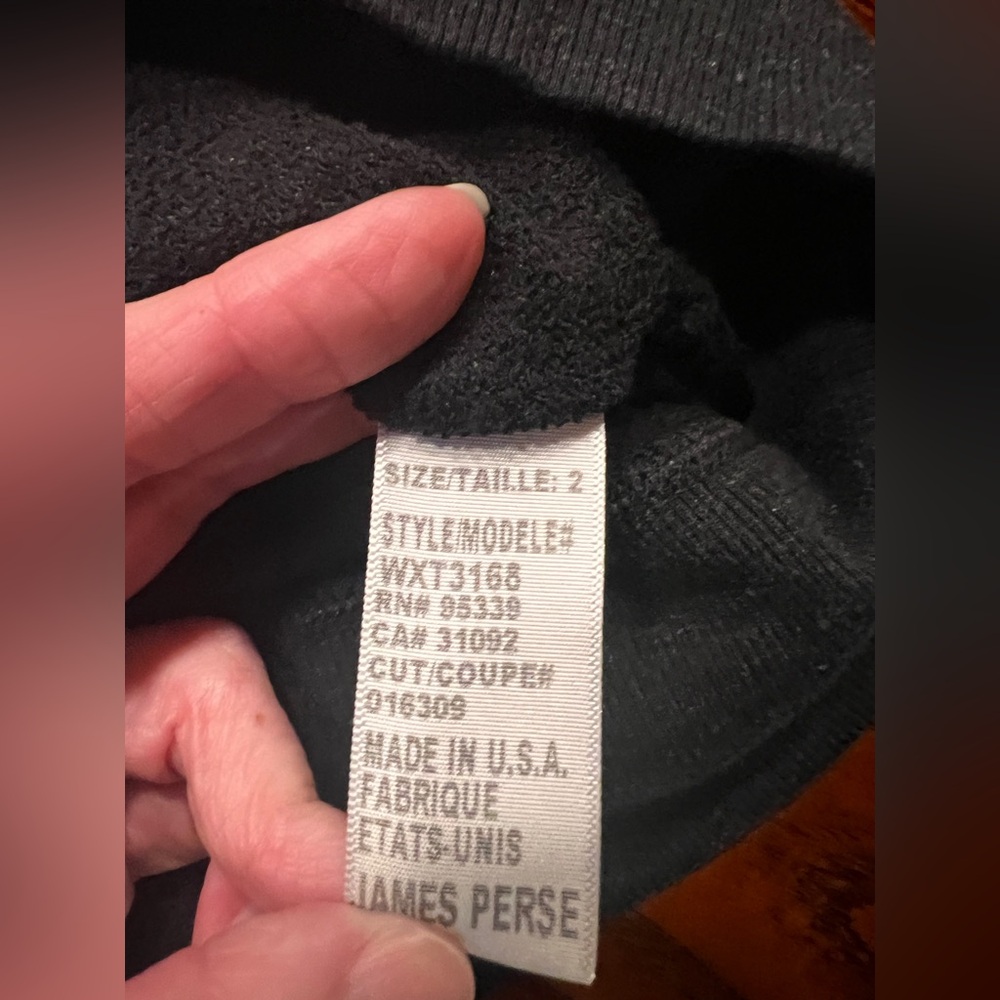 James Perse Black heathered Long Sleeve sweatshirt - Picture 8 of 8